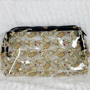 ipsy Ice Cream and Popsicle Cosmetic Bag - Black and Cream